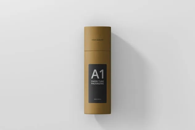 茶叶/咖啡纸筒包装设计样机 Paper Tube Packaging Mockup – Slim插图(8)