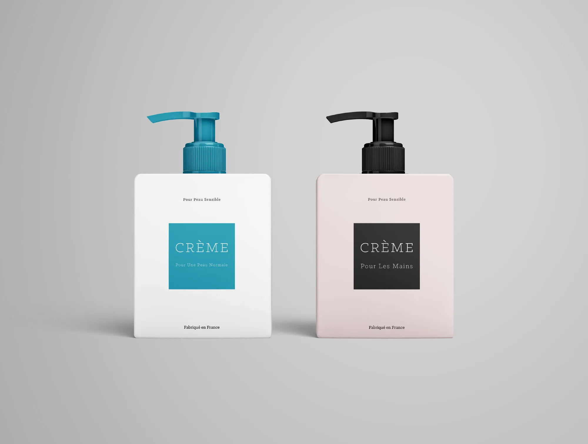 按压式瓶乳液包装外观设计样机模板 Cream Bottle Mockup插图(6)