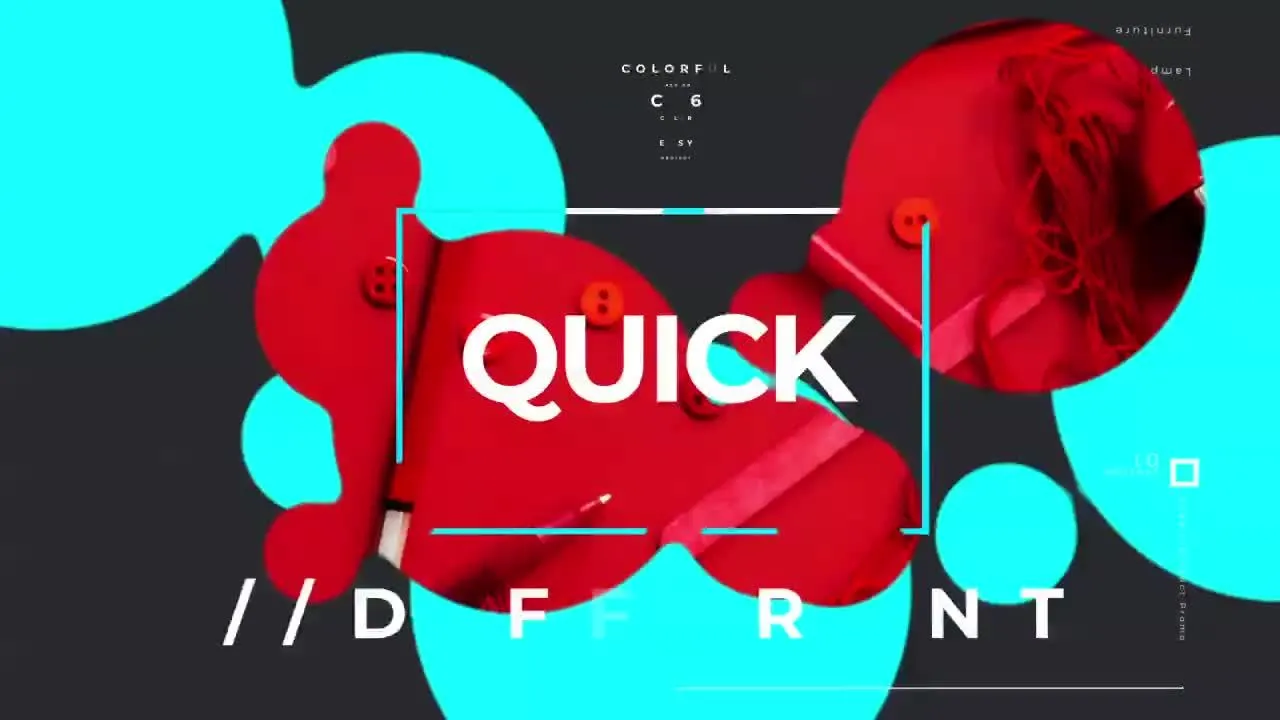 动画彩色排版开启器像素设计精选AE模板