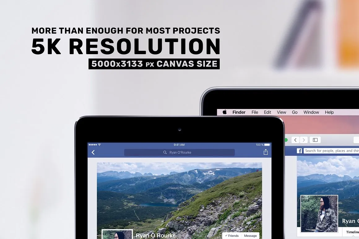 素材库下午茶：一批漂亮的响应式网页或平台UI设计展示场景组合样机下载 [PSD]插图(3)