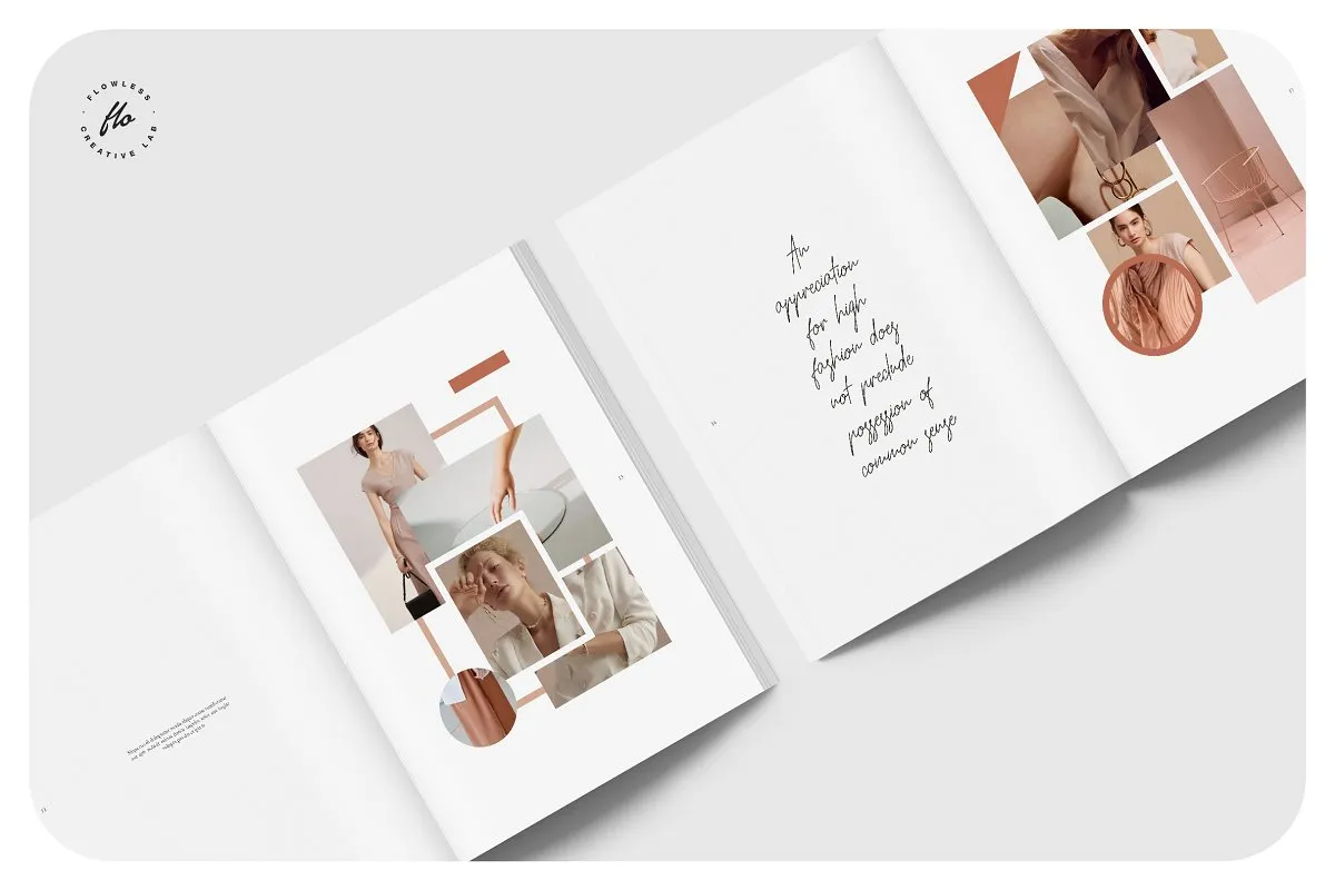 Moodboard时尚服装摄影杂志画册模板插图(6)