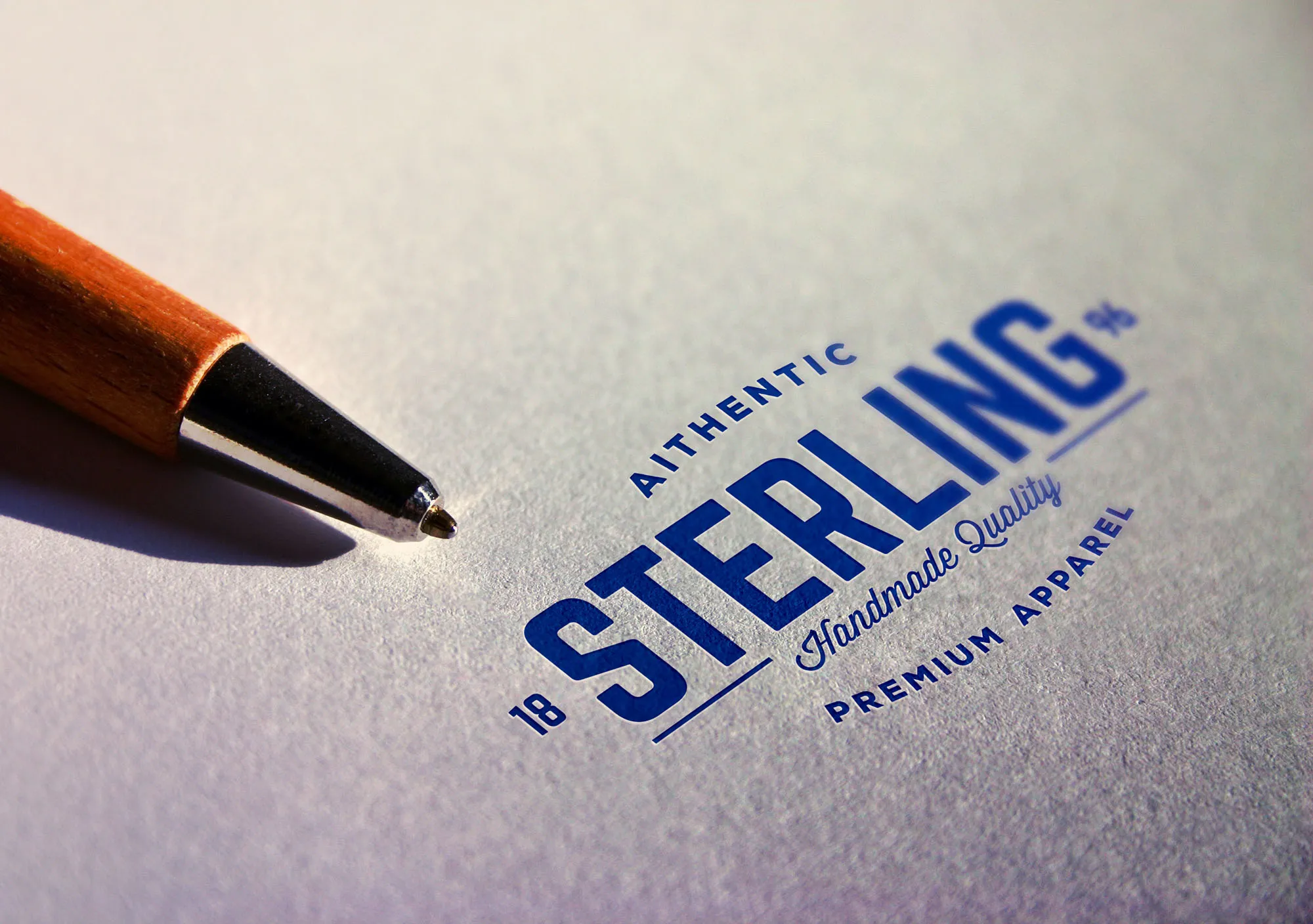 Logo商标印刷效果图样机模板 Printed Perspective Logo Mockup