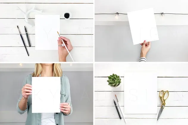 Instagram社交新媒体引语贴图印刷品样机 Quote + Print mockup bundle插图(3)