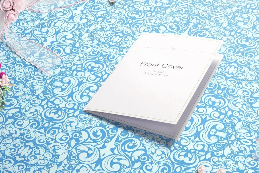 婚礼贺卡邀请卡样机 Wedding Greeting Cards mockups v.1插图(5)