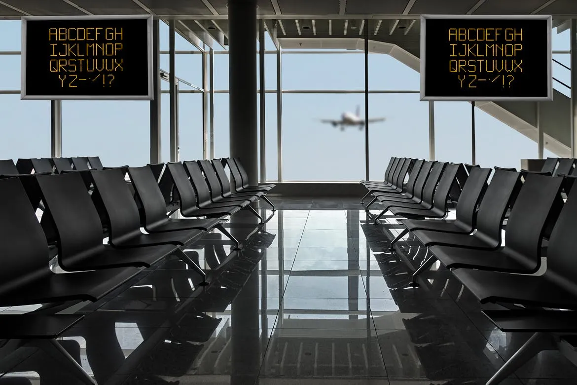 机场航站楼电视屏幕广告设计效果图样机素材库精选v01 Airport_Terminal-01插图(7)