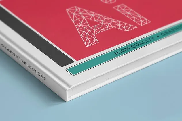 精装企业画册产品目录设计展示样机模板 Landscape Book Mock-Up Set插图(2)