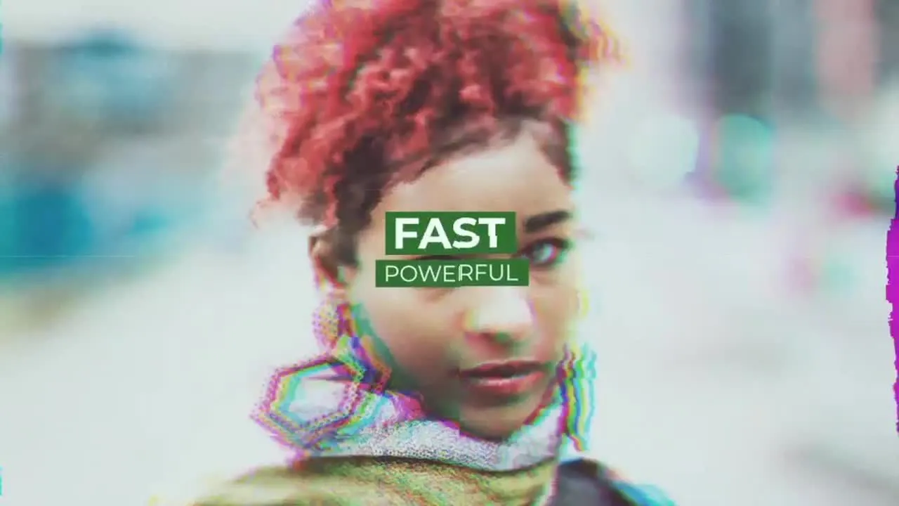 动态动画小故障促销像素设计精选AE模板