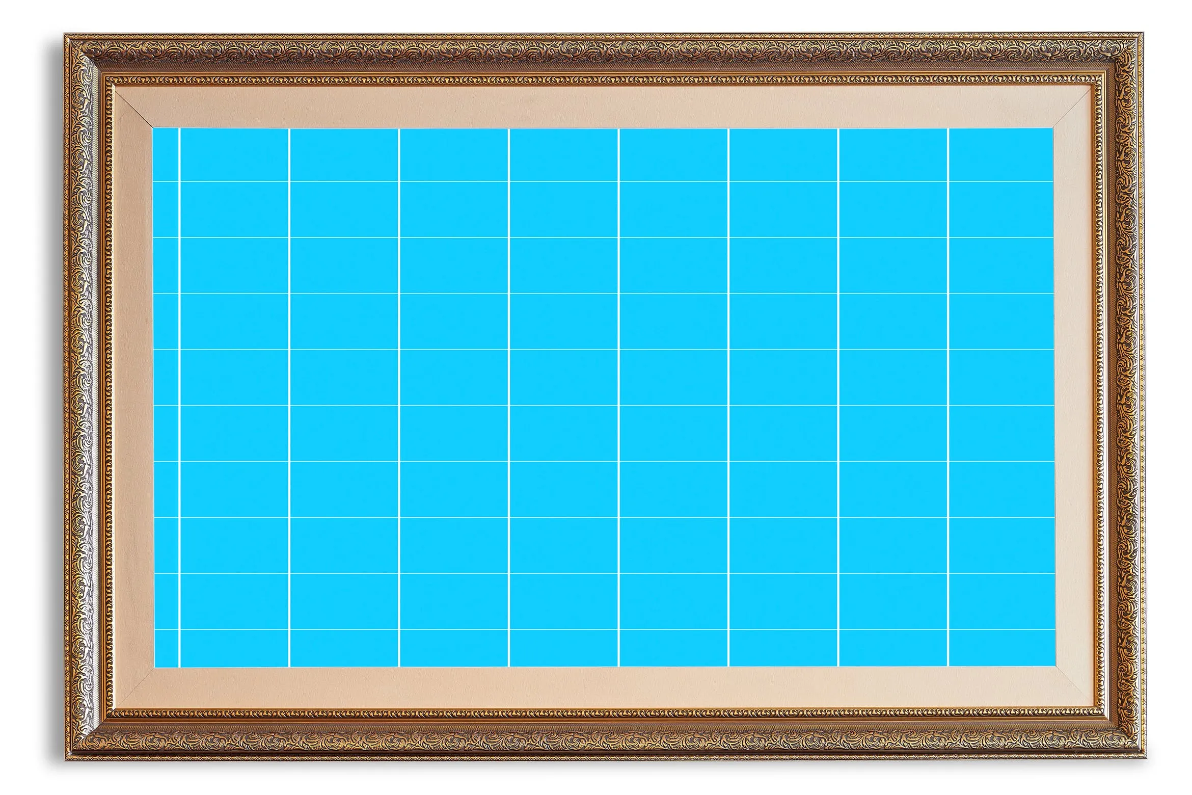 东方特色金色相框画框样机素材库精选模板v02 Oriental_Gold-Frame-Mockup-02插图