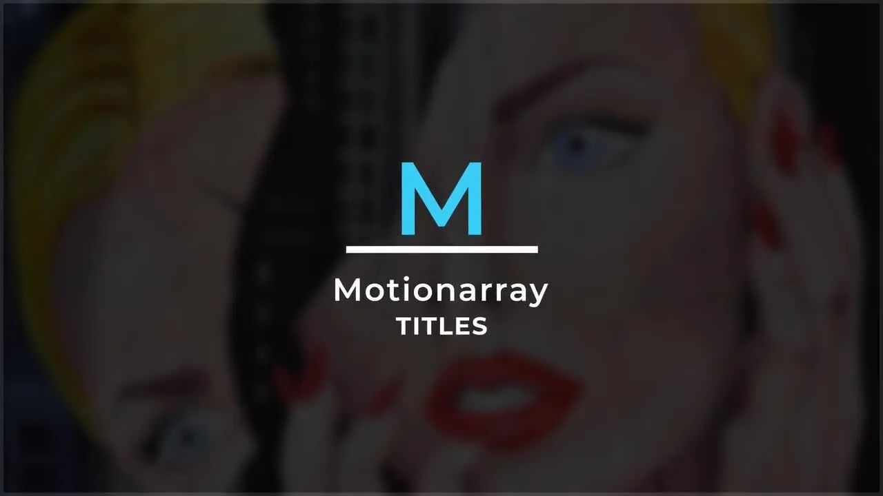 广告徽标标题像素设计精选AE模板