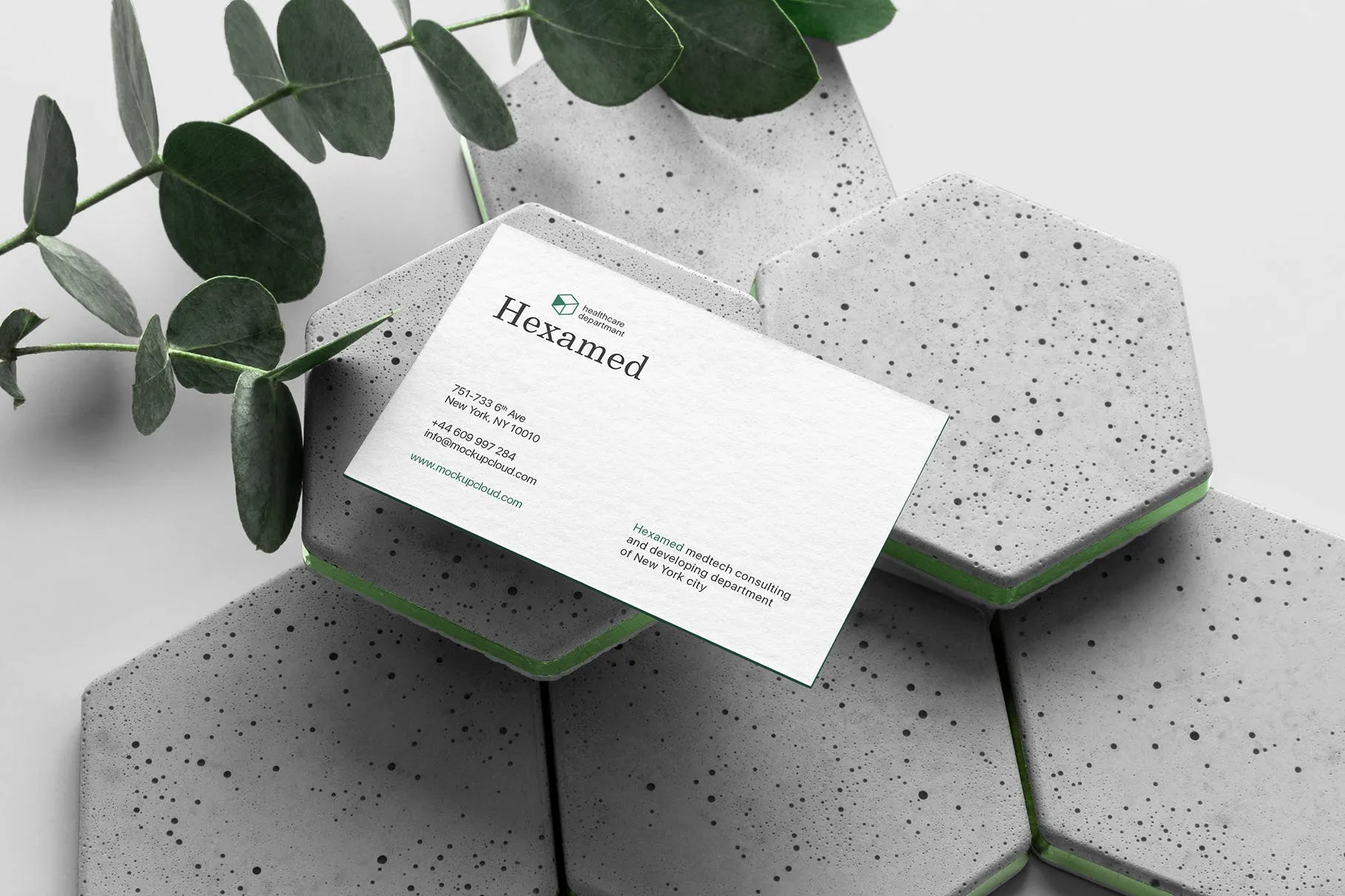 六边形图形设计品牌VI视觉设计效果图样机套件v2 Hexamed Branding Mockup插图(5)