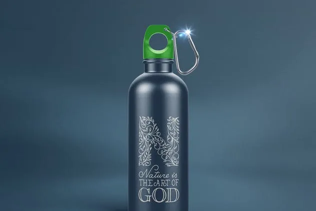 金属运动水杯外观样机模板 Reusable Water Bottle MockUp插图(5)
