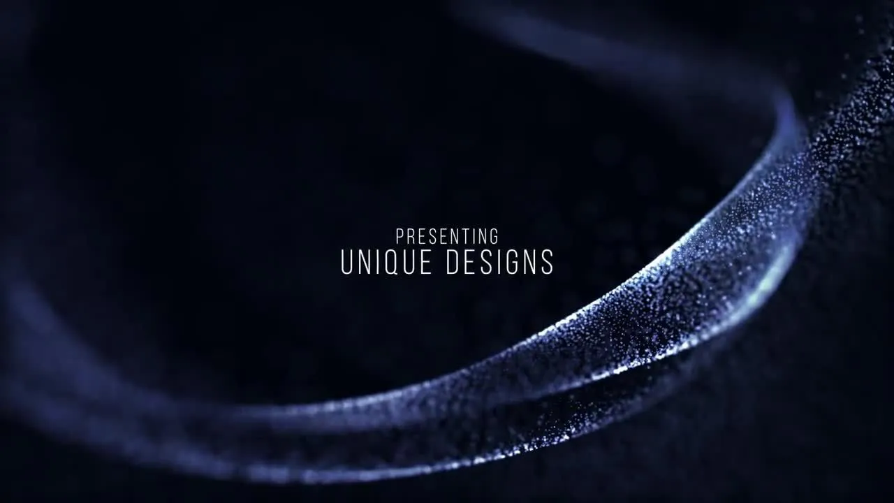 缓慢移动的粒子背景字幕标题演示动画像素设计精选AE模板