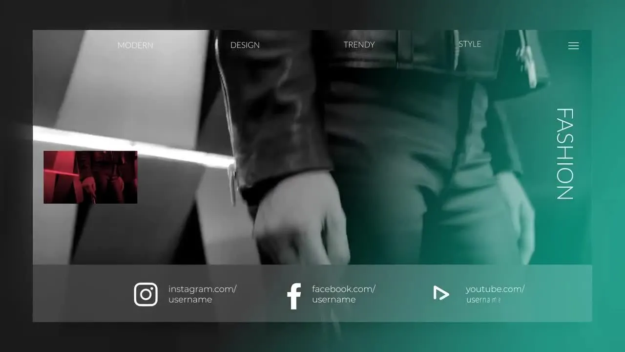 动态动画的时尚广告宣传介绍像素设计精选AE模板