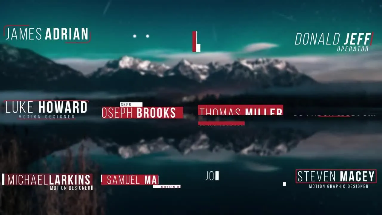 简约的下三分之一标题文字像素设计精选AE模板