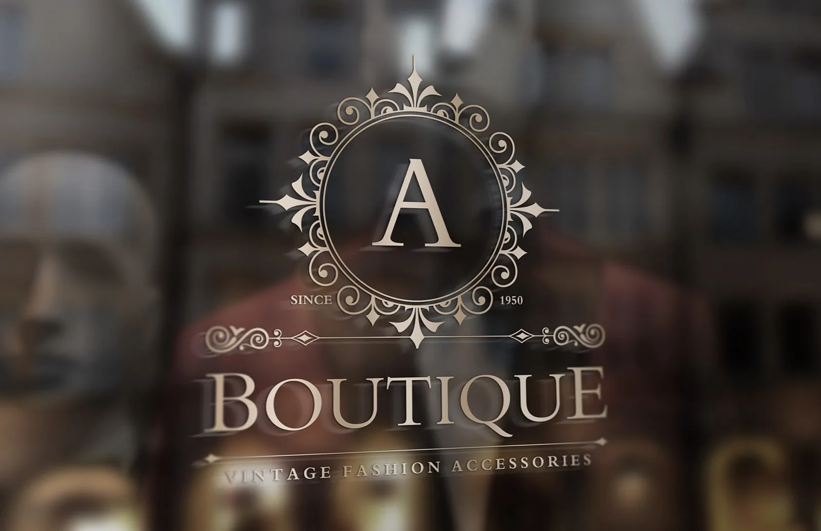 橱窗标志展示样机 Window Sign Mockup插图(4)