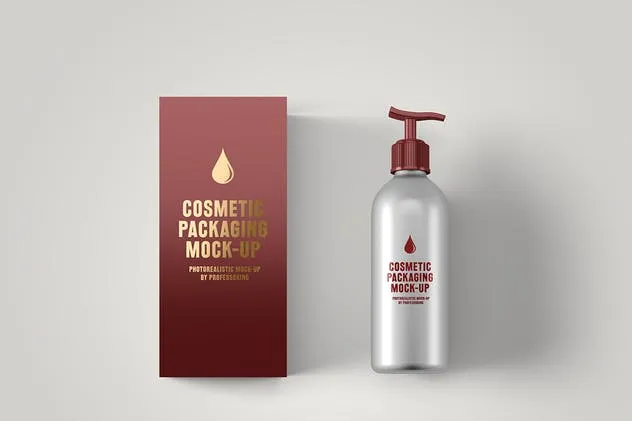 简约风化妆品包装设计展示素材库精选 Cosmetic Packaging Mock-Up插图(7)