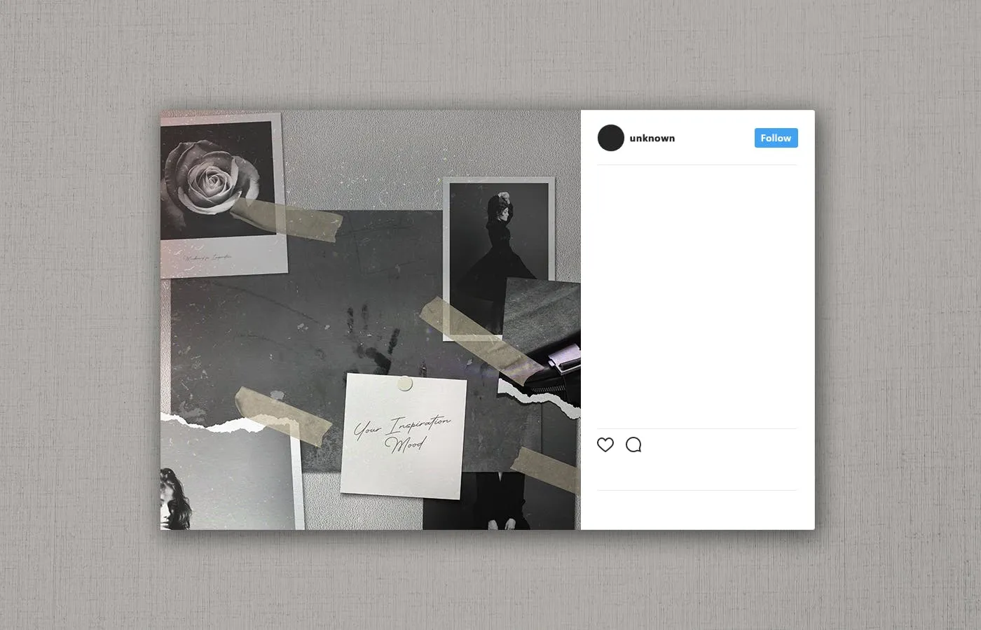 企业文化情绪板照片墙样机素材库精选模板 Moodboard Mockup Kit插图(1)