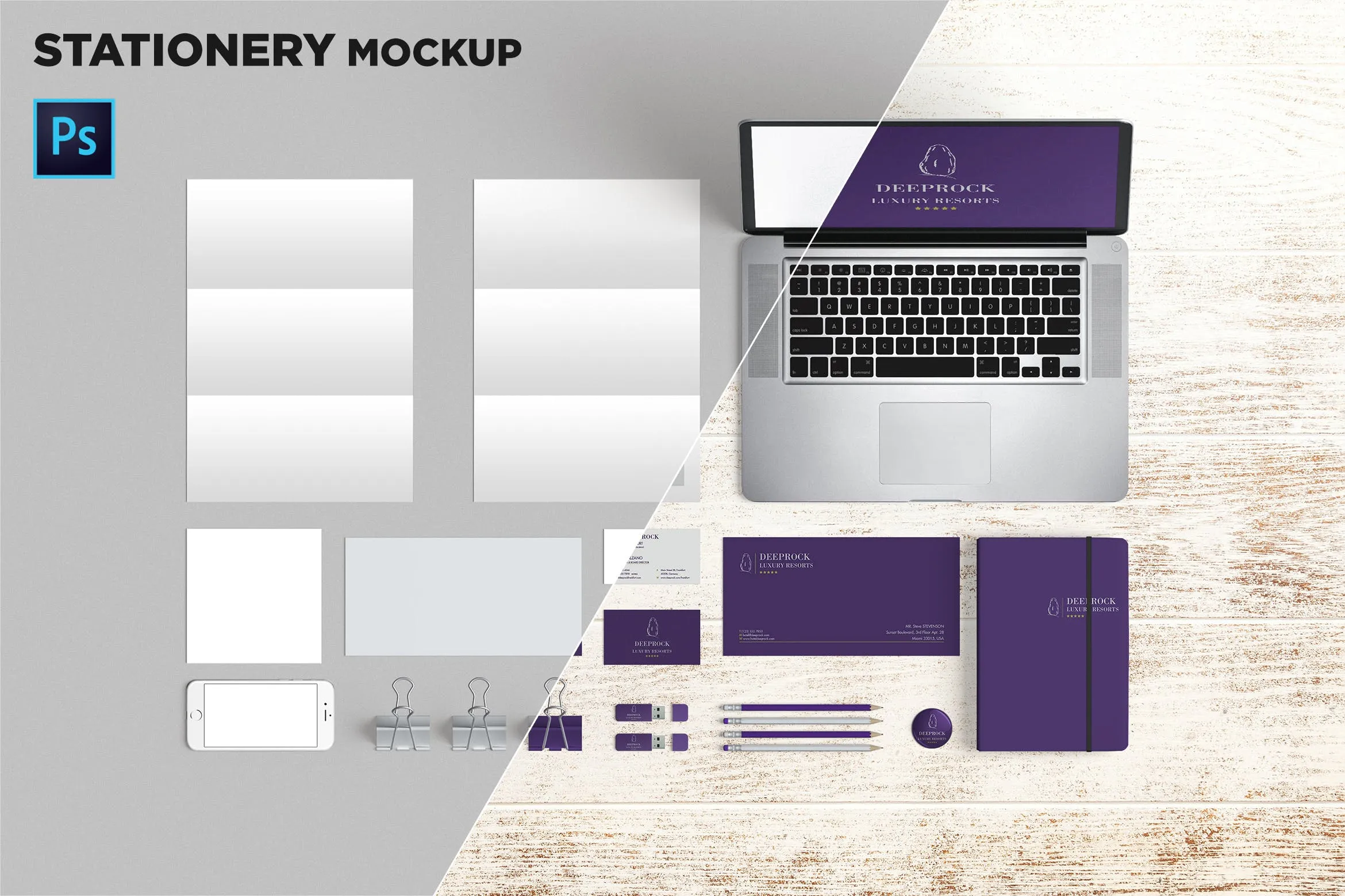 品牌VI标识设计企业办公文具素材库精选模板02 Brand Identity / Stationery Mockup 02插图
