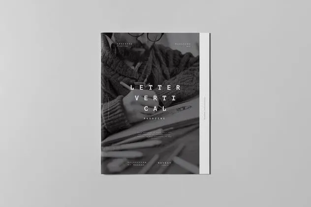 美国信纸规格画册小册子样机模板v3 US Letter Brochure Mock-up 3插图(5)