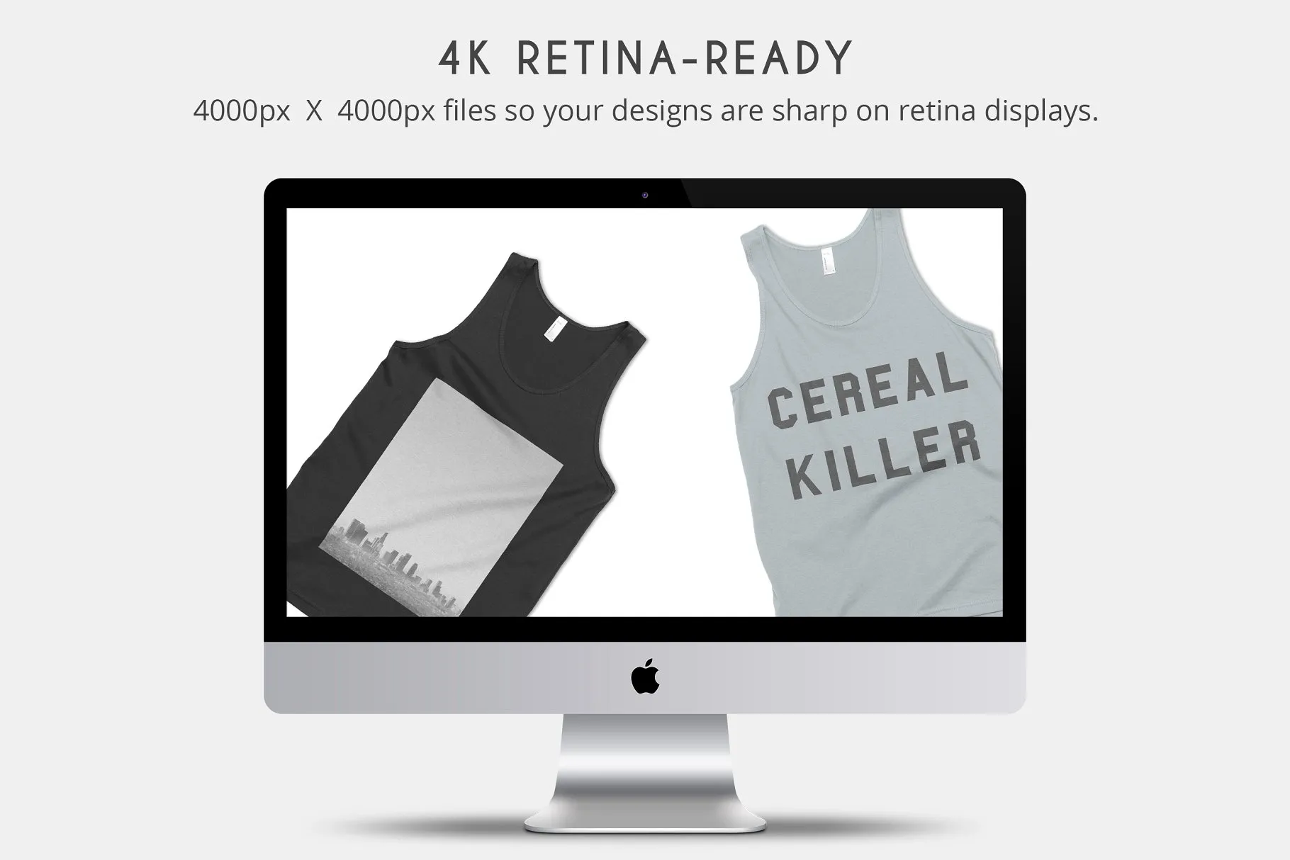 男士背心样机模板 American Apparel 2408 Tank Mockups插图(1)