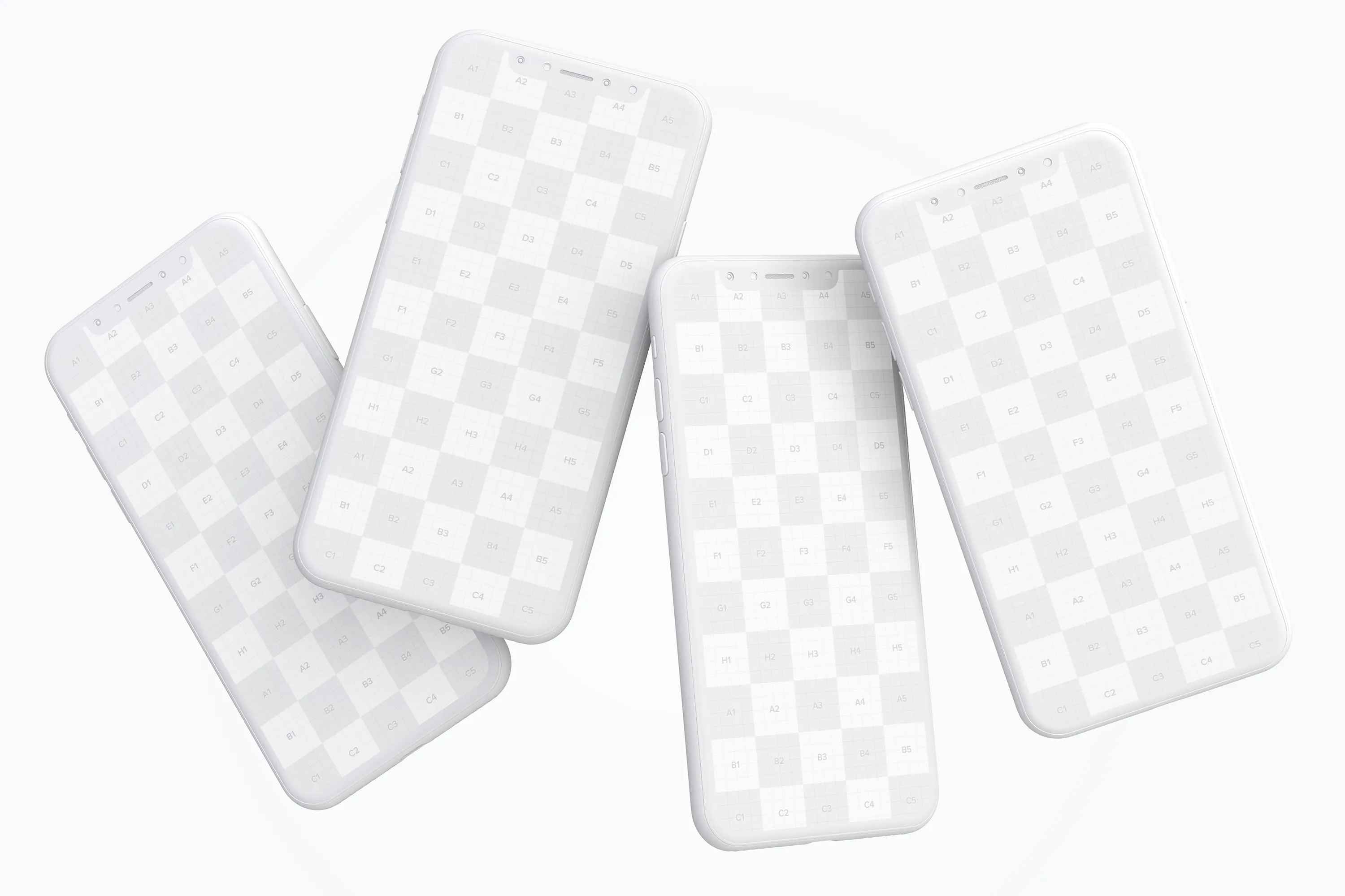 iPhone X智能手机APP设计演示黏土样机模板 Clay iPhone X Mockup 06插图(3)