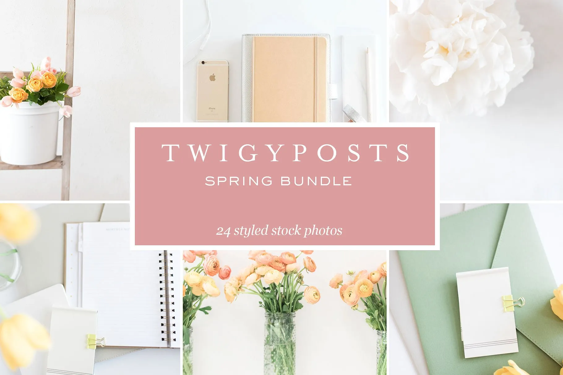 小清新女性主题场景背景照片集 Spring Styled Stock Photos