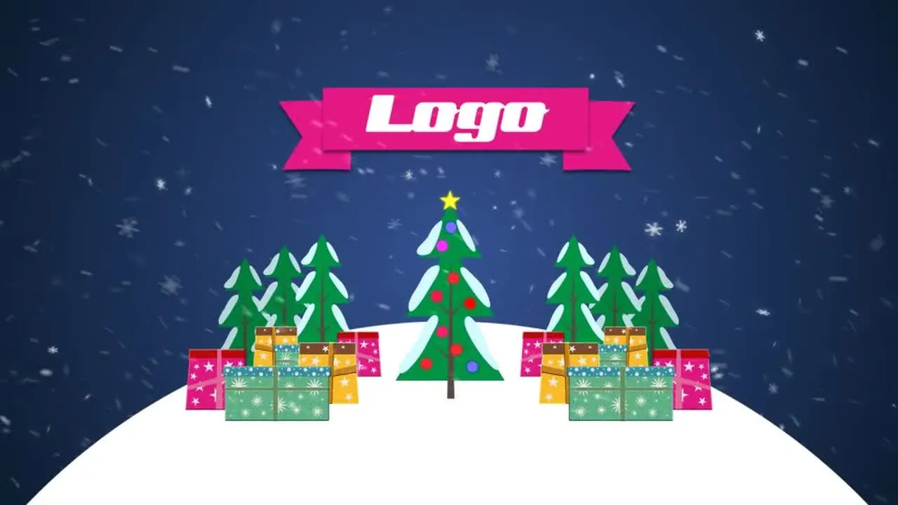 圣诞节祝福贺卡动态像素设计精选AE模板