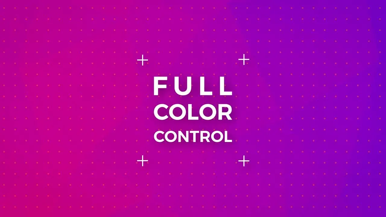 色彩鲜艳的全屏标题动画像素设计精选AE模板