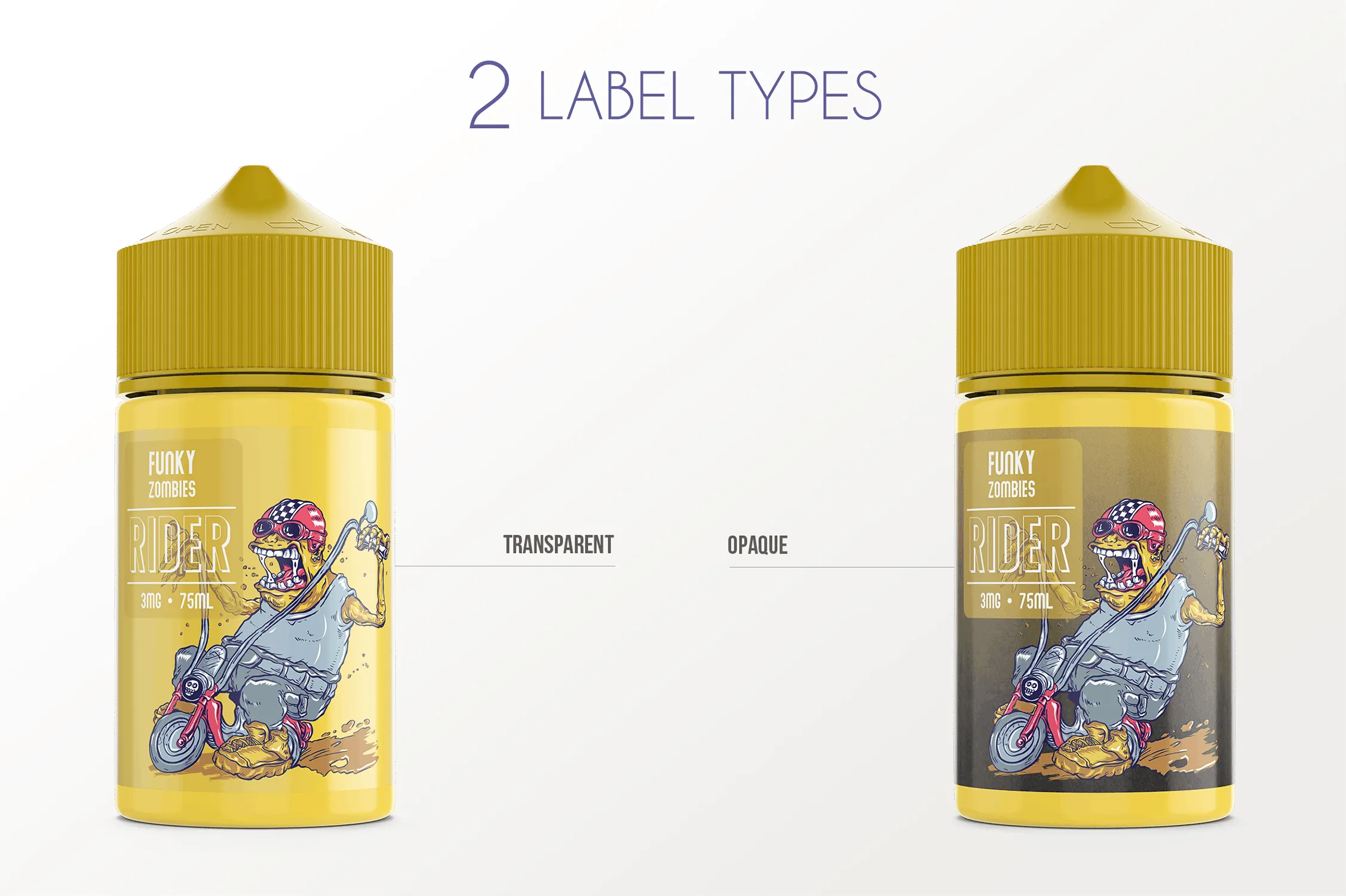 75ml装电子烟烟油外观设计预览样机模板 eLiquid Bottle Mockup v. 75ml-B插图(2)
