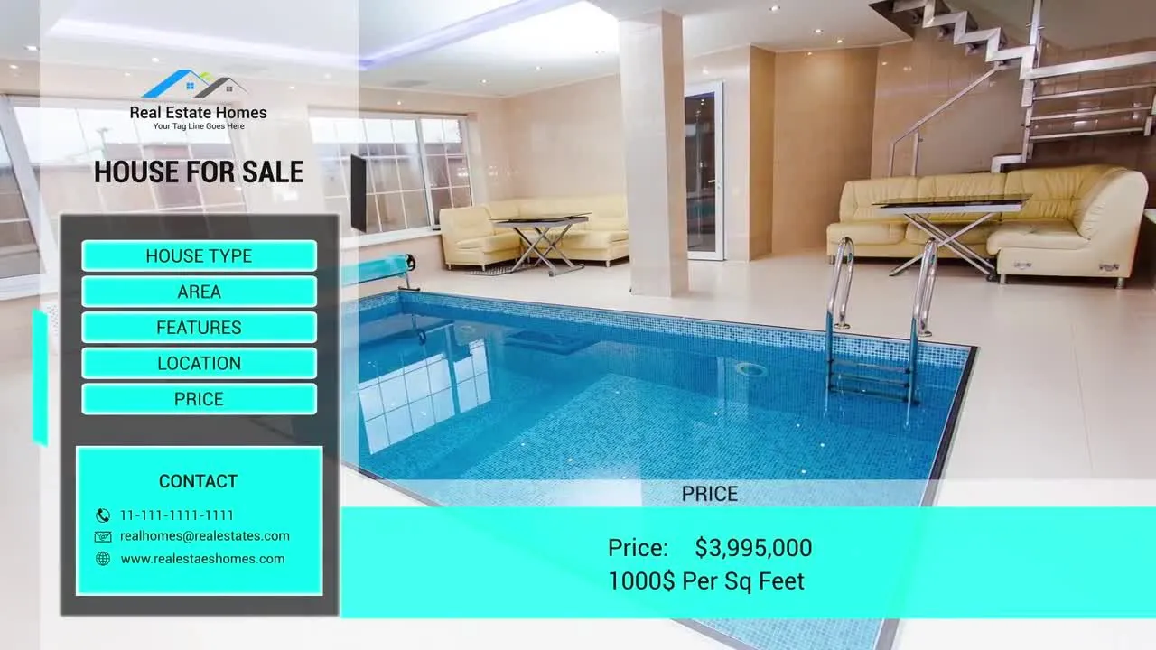 外观独特的房地产演示像素设计精选AE模板