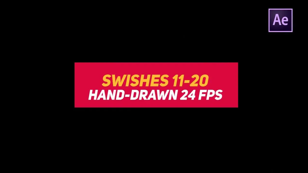 液体手绘元素嗖嗖11-20 像素设计精选AE模板