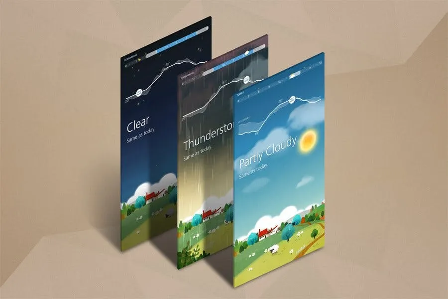 APP应用交互界面设计效果图样机 App Mock up – Isometric Scenes插图(4)