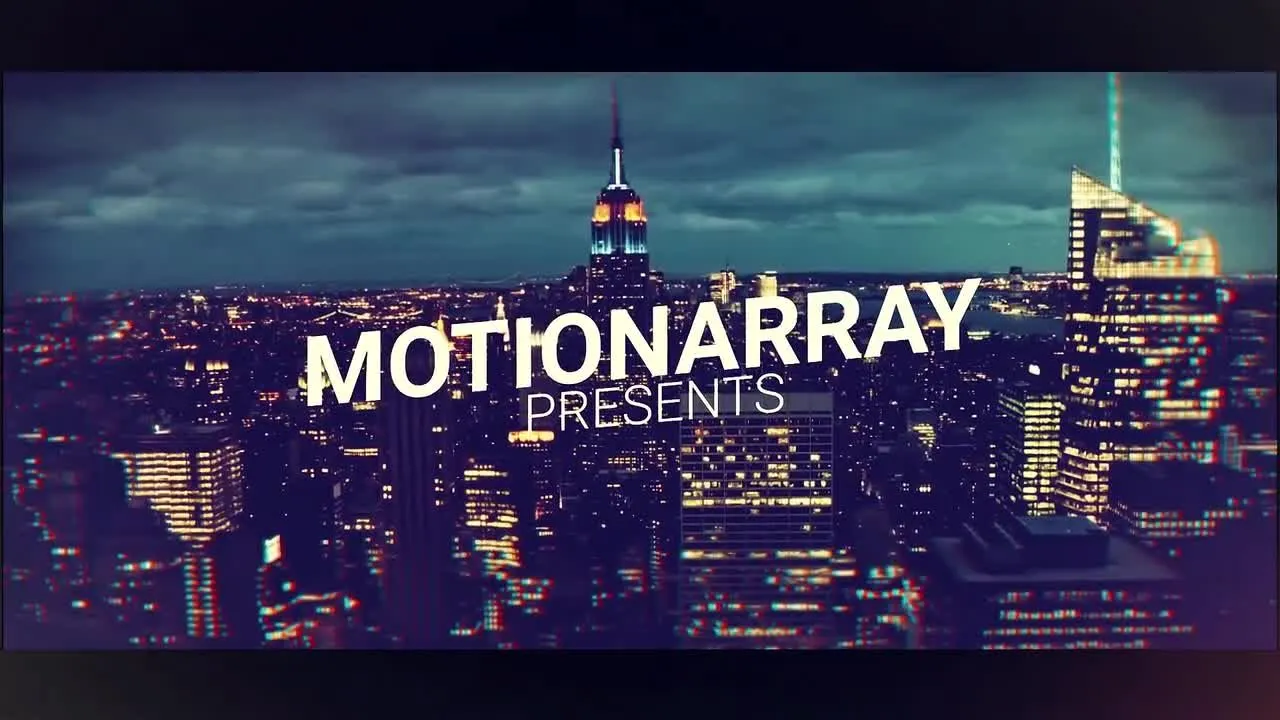 快速城市动态幻灯片像素设计精选AE模板