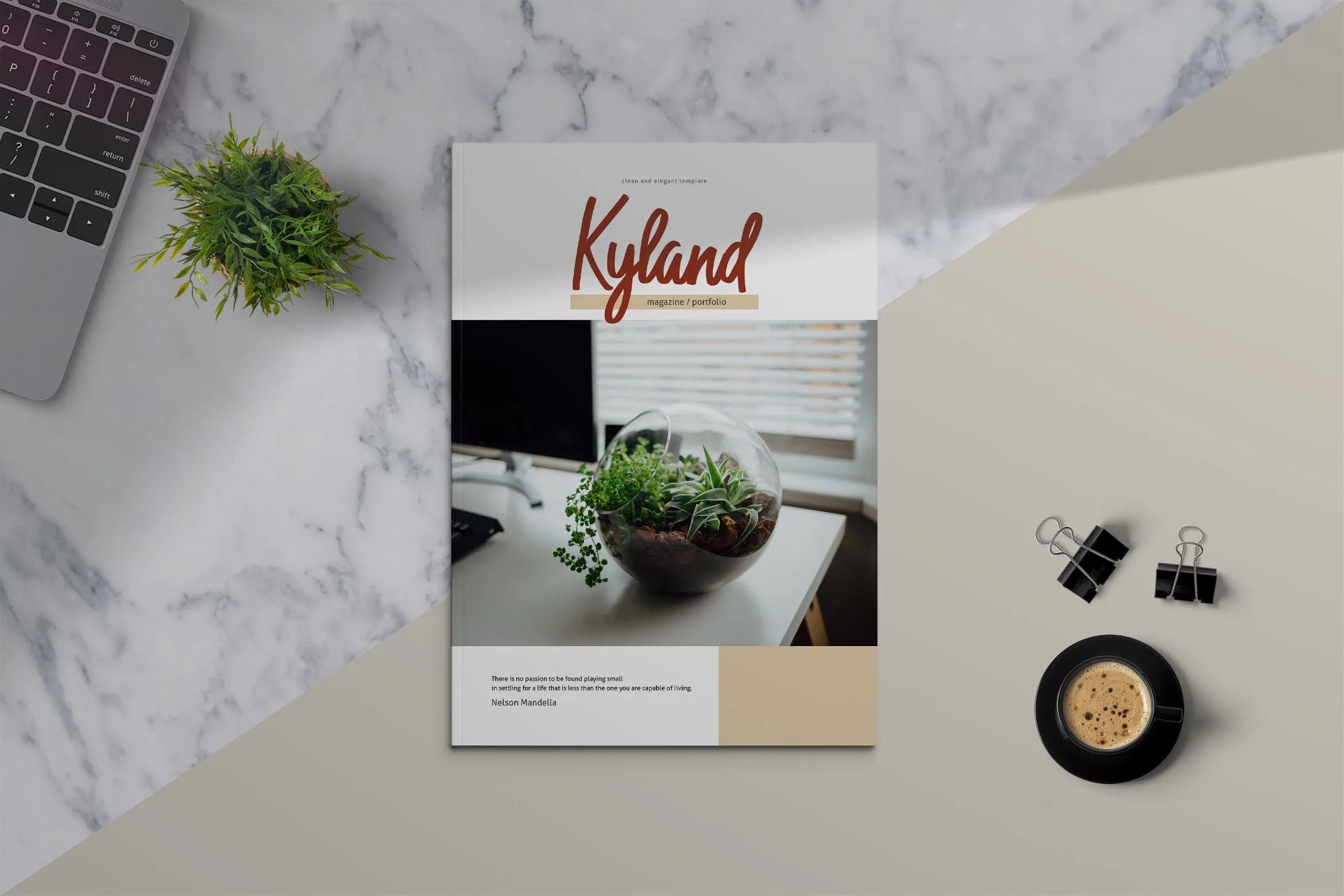 时装/摄影/设计主题杂志amp;作品集设计模板 KYLAND#8211; Magazineamp; Portfolio Template