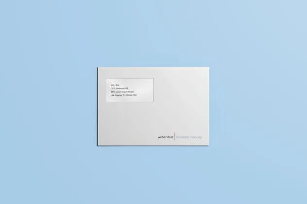 公司/企业信封设计样机模板 Envelope C5 / C6 Mock-up插图(9)