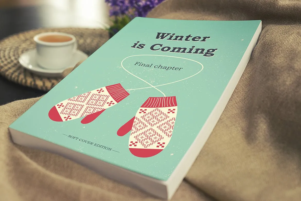 简装软封图书封面设计展示图样机素材库精选 Book Mockup / Soft Cover Edition插图(3)