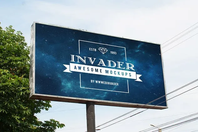 汽车/户外广告牌品牌Logo展示样机 Outdoor Branding Mockup插图(2)