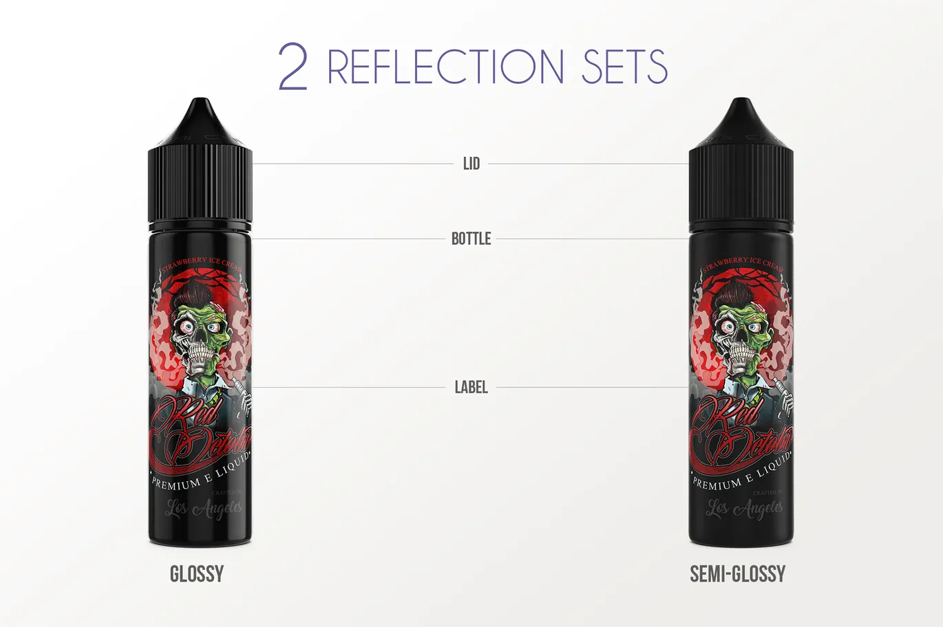 60ml装电子烟烟油瓶外观设计样机模板 eLiquid Bottle Mockup v. 60ml-A插图(3)