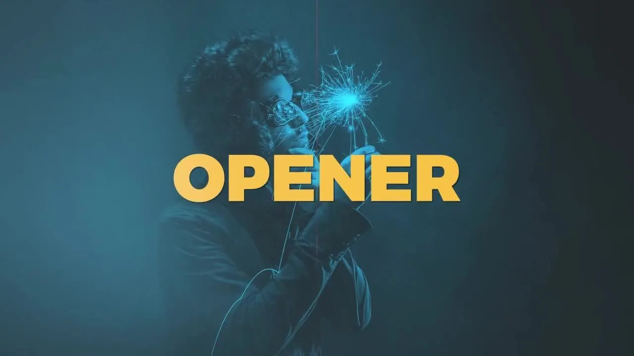 时尚徽标快速开启像素设计精选AE模板