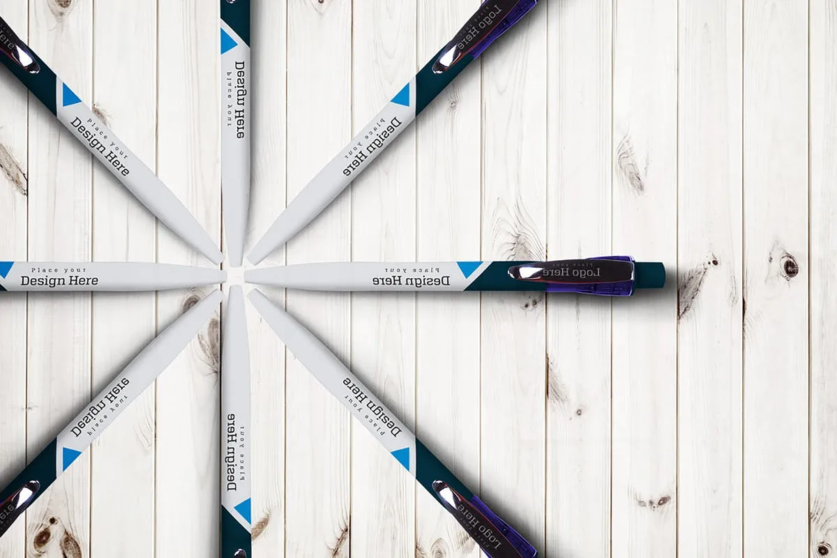 圆珠笔签字笔样机模板v11 Pen Mockup V.11