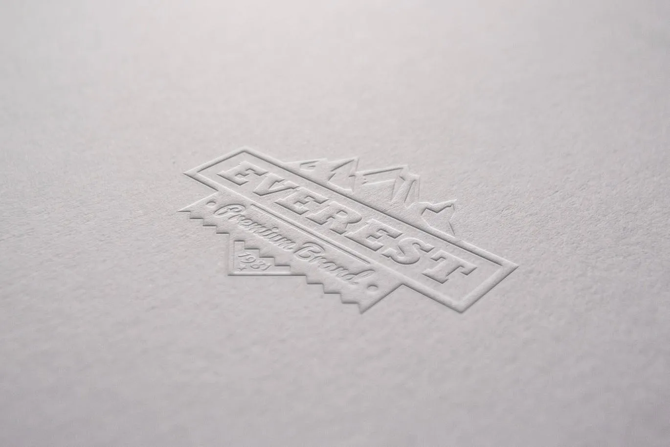 Logo品牌商标凸印效果图样机模板 Embossed Paper Mockup插图