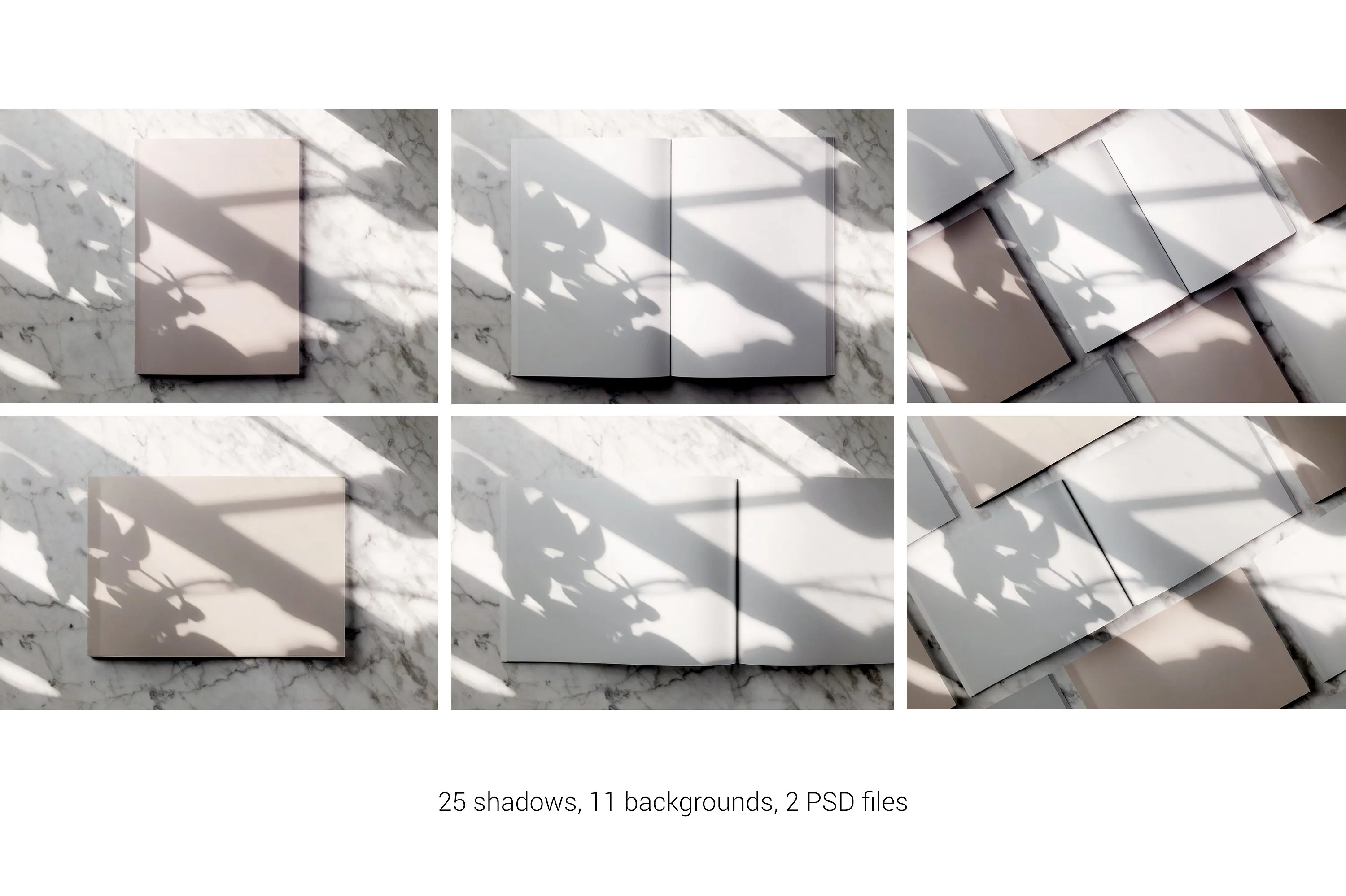 时尚品牌产品展示画册杂志样机 Shadow Brand – Magazine Mockups插图(6)