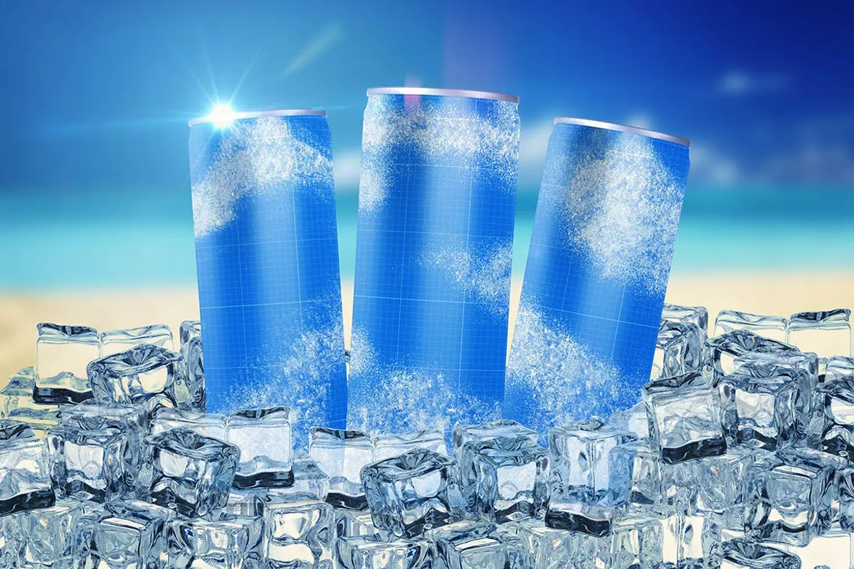 饮料罐头外观设计样机模板v4 Drink Can V.4