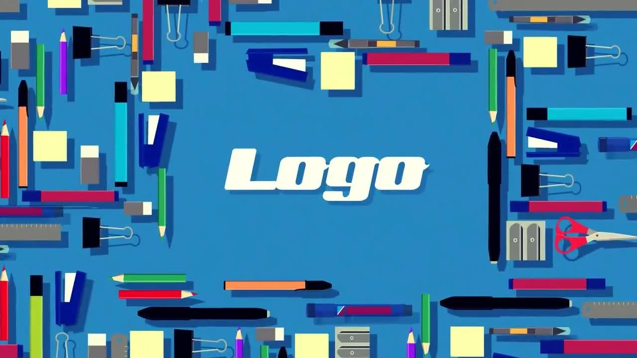 办公地点企业视频标志像素设计精选AE模板