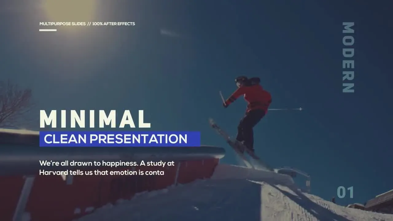 干净简约时尚视频镜头切换特效像素设计精选AE模板