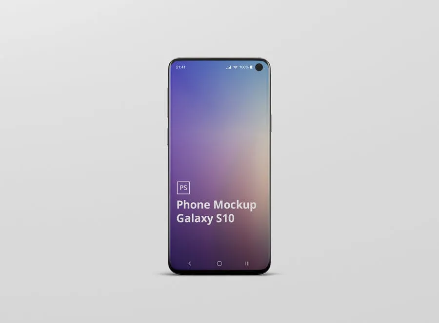 三星Galaxy S10智能手机素材库精选样机模板 Phone Mockup Galaxy S10插图(7)