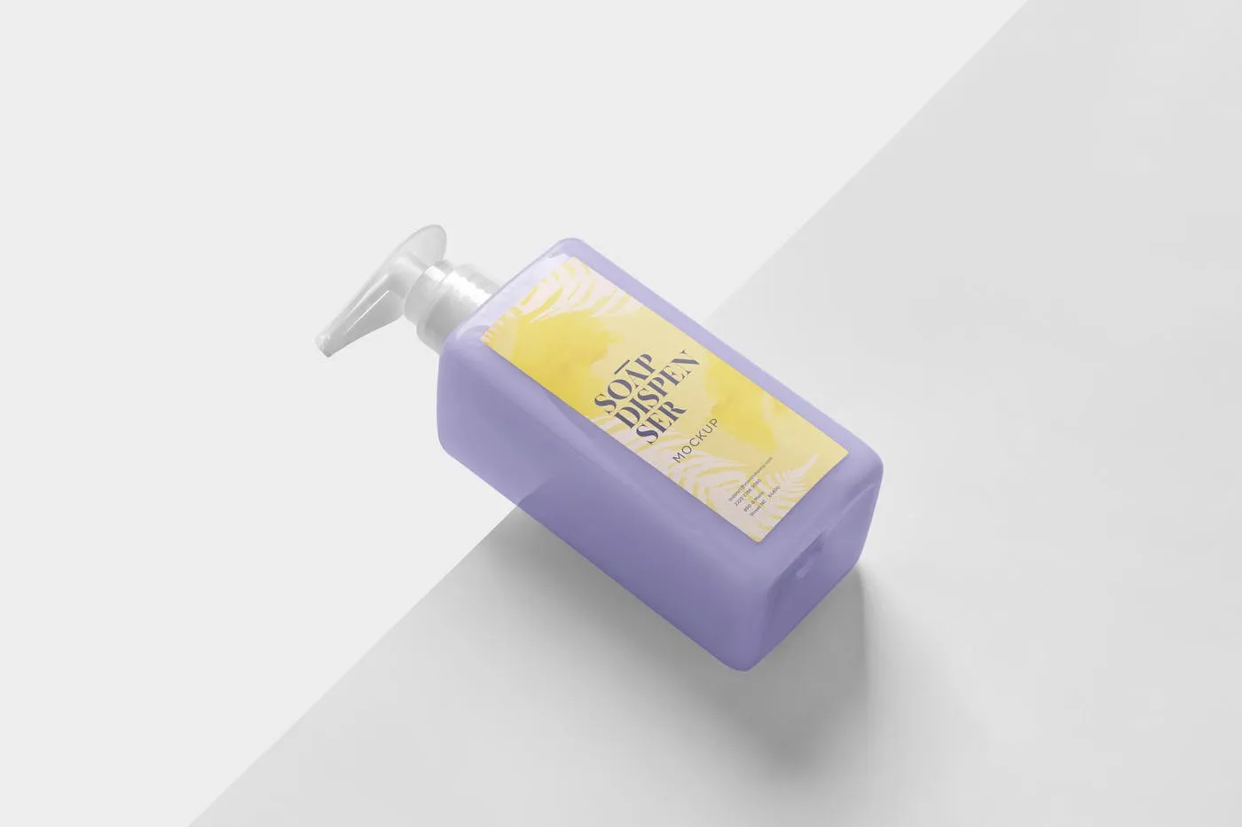 洗发水/沐浴露按压瓶设计效果图素材库精选 Soap Dispenser Mockup Rectangle – Medium Size插图(3)
