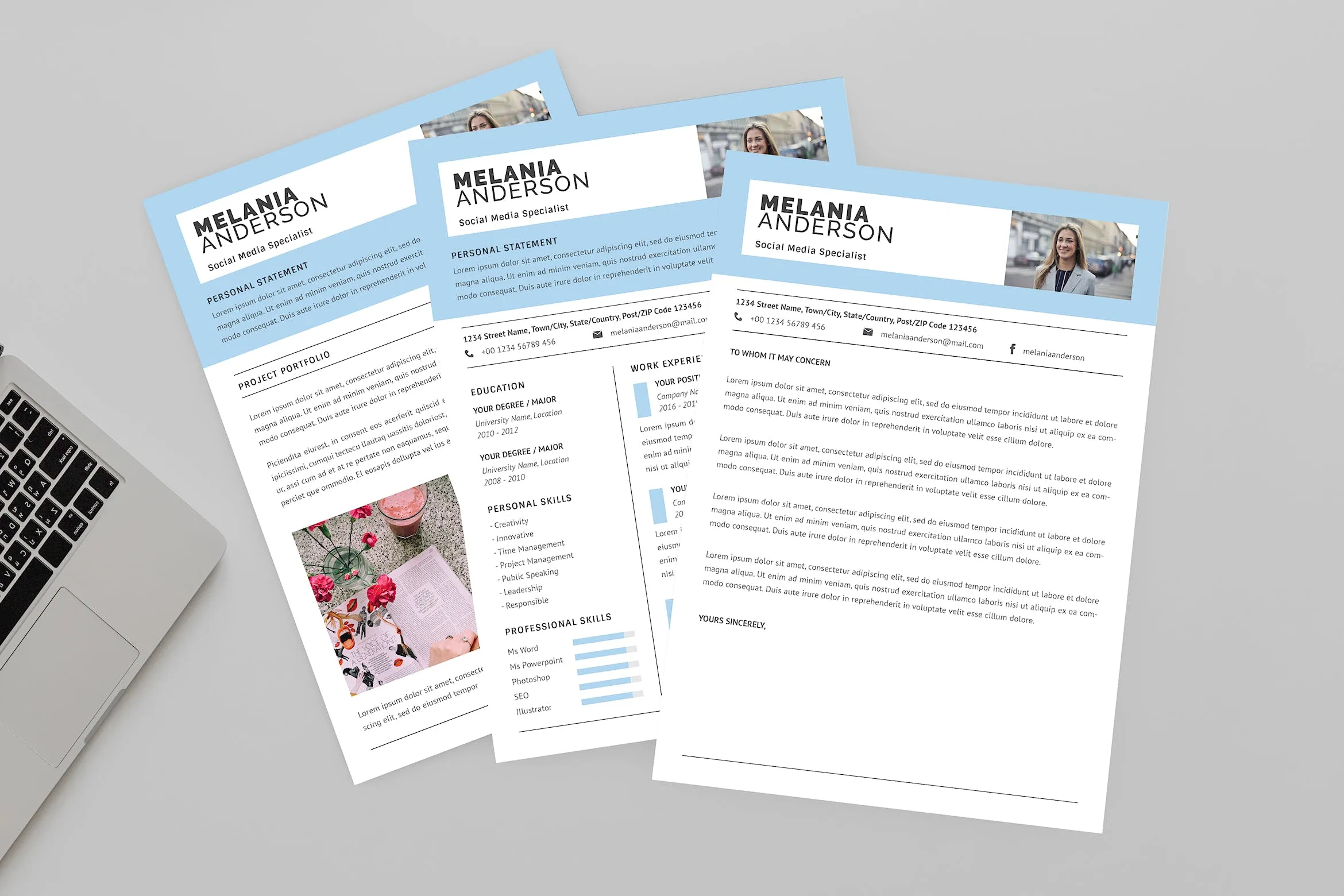 媒体专家/公关电子素材库精选简历模板 Media Specialist Resume Designer插图