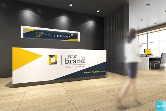 3D立体logo标志企业文化办公室设计VI样机展示模型mockups插图(5)