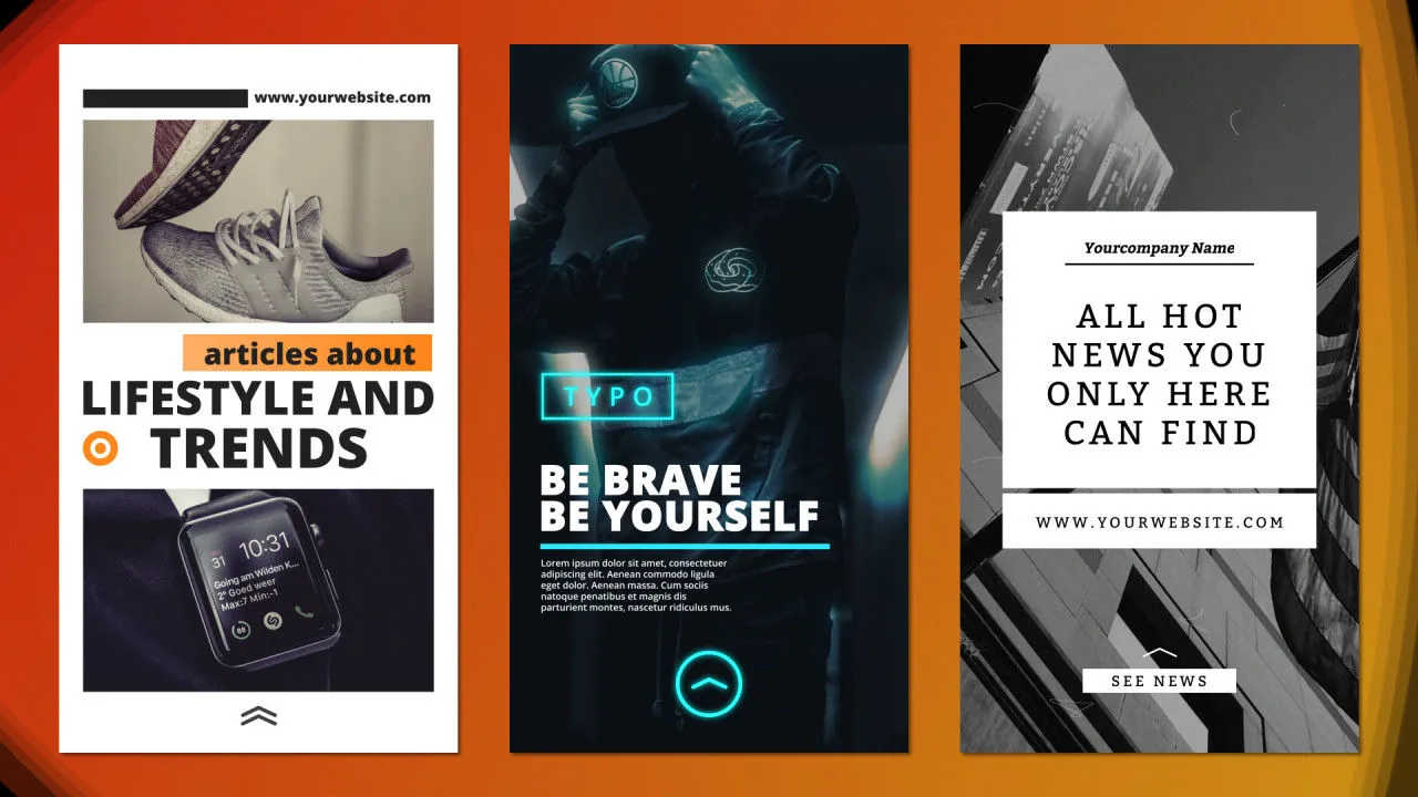 12个创造性Instagram故事动画像素设计精选AE模板